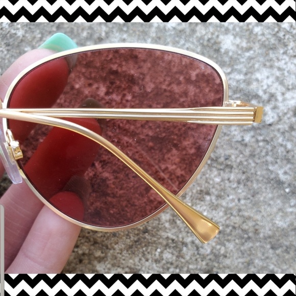 Pink lenses cat eye sunglasses NWOT - Picture 3 of 4